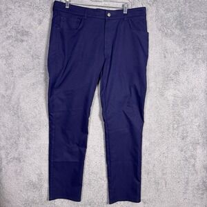Peter Millar Pants Mens 36x30 EB66 Navy 5 Pocket Performance Stretch Golf